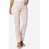 Classic Basics Sieh an! Jeans in ecru-rosenholz-bedruckt | Gr.: 56