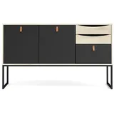 VCM Sady Sideboard 147 x 87 x 40 cm Schwarz