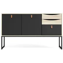 VCM Sady Sideboard 147 x 87 x 40 cm Schwarz