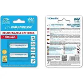 Esperanza AAA 1000 mAh 2 St.