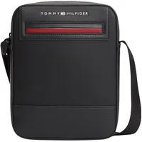 Tommy Hilfiger TH Foundation Mini Reporter Umhängetasche Kunstleder Black