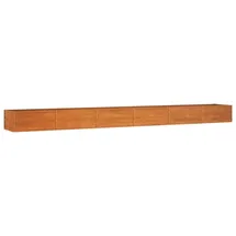 vidaXL Hochbeet Rostig 600 x 80 x 45 cm Cortenstahl