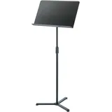 K&M 11926 Orchesternotenpult Schwarz - Notenständer bis 128 cm stufenlos ausziehbar - mit flachen Füßen