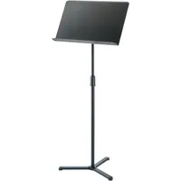 K&M 11926 Orchesternotenpult Schwarz - Notenständer bis 128 cm stufenlos ausziehbar - mit flachen Füßen