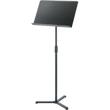 K&M 11926 Orchesternotenpult Schwarz - Notenständer bis 128 cm stufenlos ausziehbar - mit flachen Füßen