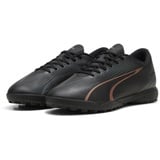 Puma Ultra Play TT Soccer Shoe, Black-Copper Rose, 44