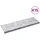 vidaXL Treppe Tritt Rechtwinklig 15 pcs Silber 60 x 18 cm Aluminium