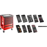 FACOM Werkstattw 8-S, 9Kunststoffmod, rot