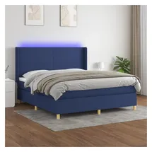 vidaXL Boxspringbett 180 x 200 cm Blau