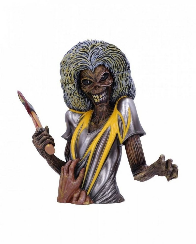 Horror-Shop Dekofigur Iron Maiden Büste "Killers" mit Aufbewah braun|gelb|silberfarben|weiß