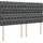 vidaXL Boxspringbett 180 x 200 cm Dunkelgrau