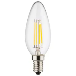 Müller Licht Retro LED-Filament Leuchtmittel Kerzenform 4W=38W E14 2700K (Warmwe...