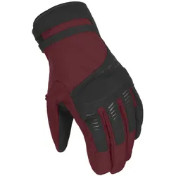 Macna Dim RTX wasserdichte Damen Motorrad Handschuhe, schwarz-rot, Größe XS