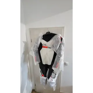 Alpinestars GP Force Chaser Leather Suit Black White Red Fluo (EUR 54)