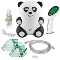 ProMedix Kinder-Inhalator-Set + Infrarot-Thermometer Set | Leises Inhalergerät für