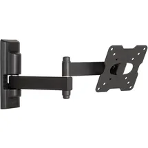 MELICONI CME EDR100, TV-Wandhalterung mit Doppelarm, Neigbare TV-Halterung, Flachbildschirmhalterung von 14" bis 25", VESA 50-75-100x100, Belastbarkeit 17 Kg, Schwarz