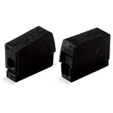 WAGO 224-104 Leuchtenklemme flexibel: 0.5-2.5mm2 starr: 0.5-2.5mm2 Polzahl: 2 100 St. Schwarz