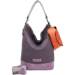 Fritzi aus Preußen Schultertasche Izzy07 Olga veganen und recycelten Materialien lila Grau Damen 