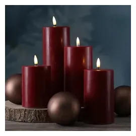 Deluxe Homeart LED Kerzenset MIA 4 St. rot