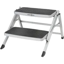 Brunner Ruckstep Doppeltrittstufe 61 x 60 x 20/40 cm Schwarz