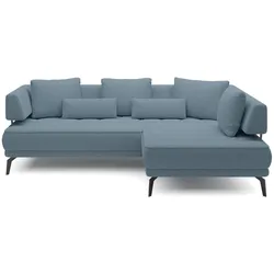 Ecksofa Giotto Stoff Blau