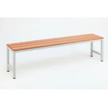 Sz-Metall Umkleidebank 150 x 42 x 30 cm grau