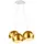 s.luce Ball 3-flg. 20 cm Rund / Gold/Weiß