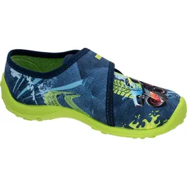 Fischer Markenschuh Hausschuh Blau 33