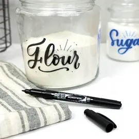 Tombow MONO twin Permanentmarker schwarz 0,4 - 0,8 mm, 1 St.