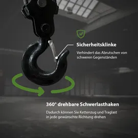 Trutzholm Flaschenzug Stahl 3 m grün