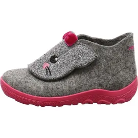 superfit Baby Mädchen - Schuhe HAPPY Slipper, Modern, HELLGRAU/PINK 2500, 22