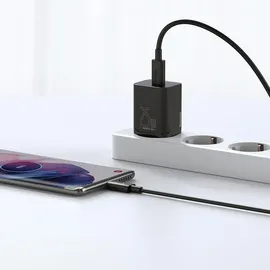 Baseus TZCCSUP-L01 Ladegerät für Mobilgeräte Smartphone Schwarz