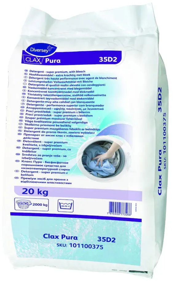 Clax Pura 35D2 Vollwaschmittel für niedrige Temperaturen 20 kg Sack