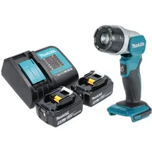 Makita DML 808 ST Akku Handstrahler inkl. 2 x 5,0 Ah Akku + Ladegerät