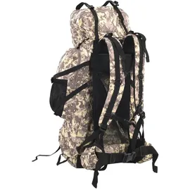 vidaXL Wanderrucksack Kamelbraun Tarnfarben 60 L Oxford-Gewebe - Braun