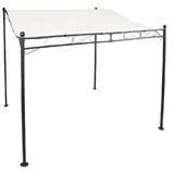Lex Pavillon Gartenpavillon 2,5x3 m Anbaupavillon Terrasse Pergola Sonnenschutz PU creme : Creme