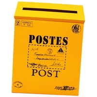 LOVIVER Stil Briefkasten Postkasten Mailbox Zeitungsbox, Gelb
