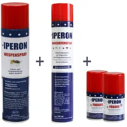 IPERON® 750 ml Ungezieferspray & 200 ml Fogger & 400 ml Wespenspray im Set