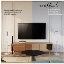 PureMounts PM-SOM-231 - Lautsprecher-Wandhalterung, Sonos Era 100 & 300, weiß