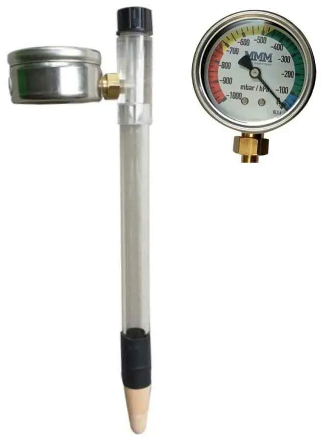 MMM Tensiometer TX6 | Bodenfeuchte messen in bis zu 60 cm Messtiefe (0–600 hPa) | von oben ablesbar