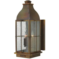 Große Wandlaterne Bingham mit 3 Lichtern, Sienna