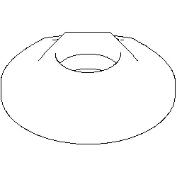 Dornbracht Ros.schub up/abgang da=60 092737003-00 chrom