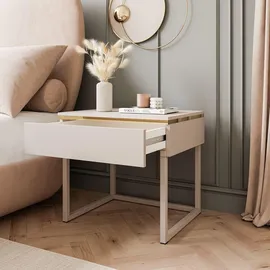 lookway Nachtschrank Aurora 48 x 45 x 38 cm Beige