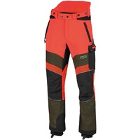 PSS Schnittschutzhose X-treme Breeze Neonrot/Grün - 52