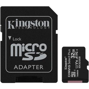 Kingston Micro-SD-Karte Canvas Select Plus, 32GB, 660x, bis 100 MB/s, U1 / UHS-I, SDHC