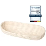 Neustanlo | Gärkörbchen oval | Peddigrohr | Maße: 53x21 cm | Fassungsvermögen: 2,5-3 kg | ideal zum Brotbacken