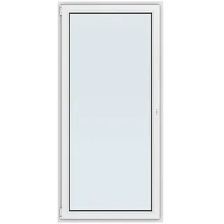 Solid Elements Balkontür New Basic  (100 x 210 cm, Verglasung: 2-fach, DIN Anschlag: Links, Weiß)