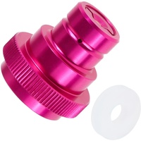 Aupoko CO2 Quick-Adapter, Schnelladapter für Soda Wassersprudler kompatibel mit Duo/Terra/Art, CO2 Adapter 425g Zylinder 60L Trapezgewinde TR21-4, Rosa