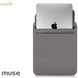 Moshi Muse for iPad Falcon Gray (iPad, IPad Mini 2, iPad Air, iPad mini 3, IPad 3, iPad mini, iPad 4, iPad Air 2, IPad Mini 4), Tablet Hülle, Grau