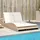vidaXL Sonnenliege Doppelliege 114 x 205 x 73 cm Beige